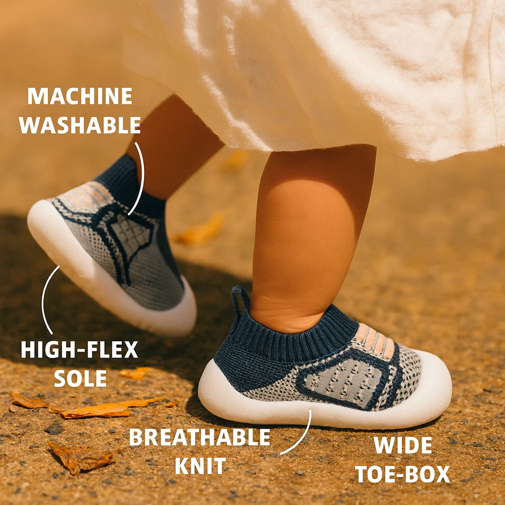 Baby & Toddler Shoes – Flexible Knit Non-Slip Pre-Walker Shoes (0–4Y)