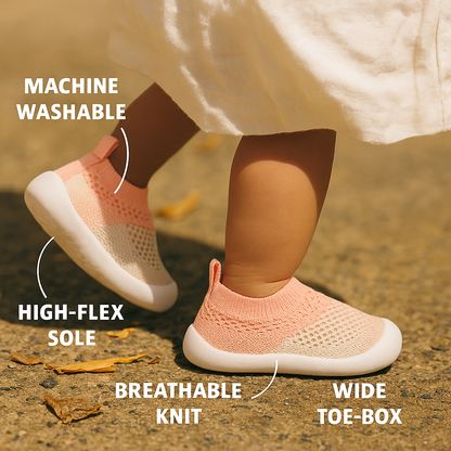 Baby & Toddler Shoes – Soft Knit Lightweight Non-Slip Pre-Walker Shoes (0–4Y)