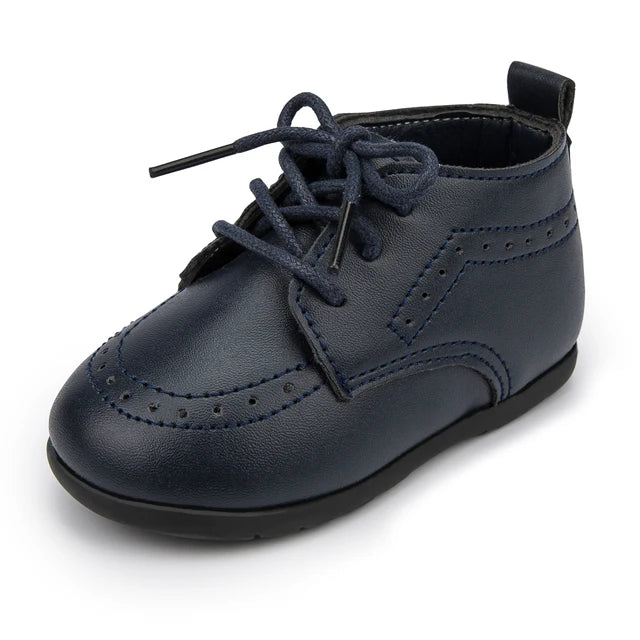 Baby Boy Dress Shoes - Soft Sole Formal First Walker Shoes (0-24M)