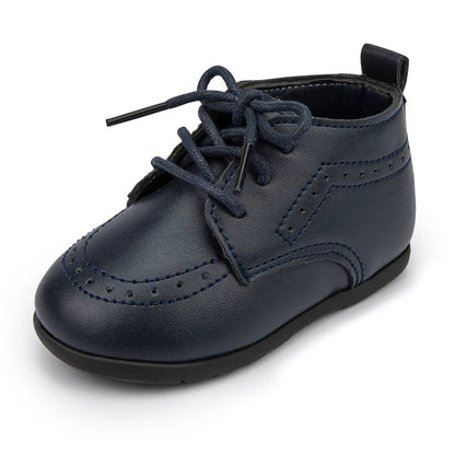 Baby Boy Dress Shoes - Soft Sole Formal First Walker Shoes (0-24M)