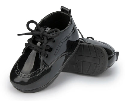 Baby Boy Dress Shoes - Soft Sole Formal First Walker Shoes (0-24M)