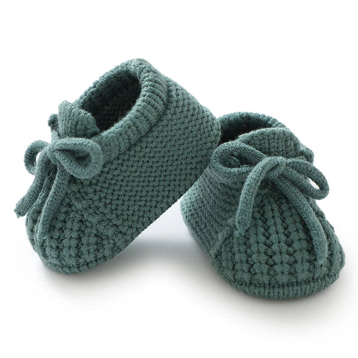 Baby Knit Booties – Soft Warm Newborn & Infant Booties (0–18M)