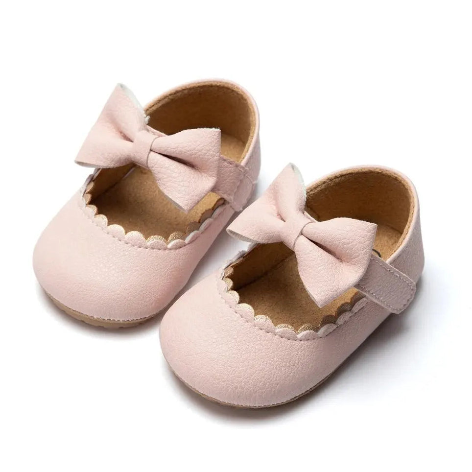 PrincessBow Newborn Baby Shoes – Non-Slip, Comfy & Elegant (0–24M)
