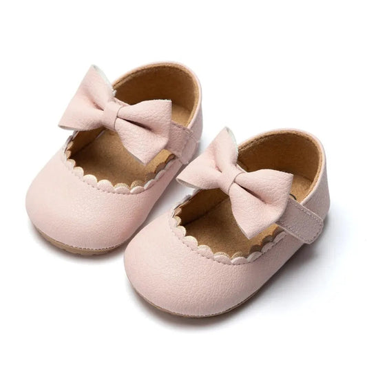 PrincessBow Newborn Baby Shoes – Non-Slip, Comfy & Elegant (0–24M)