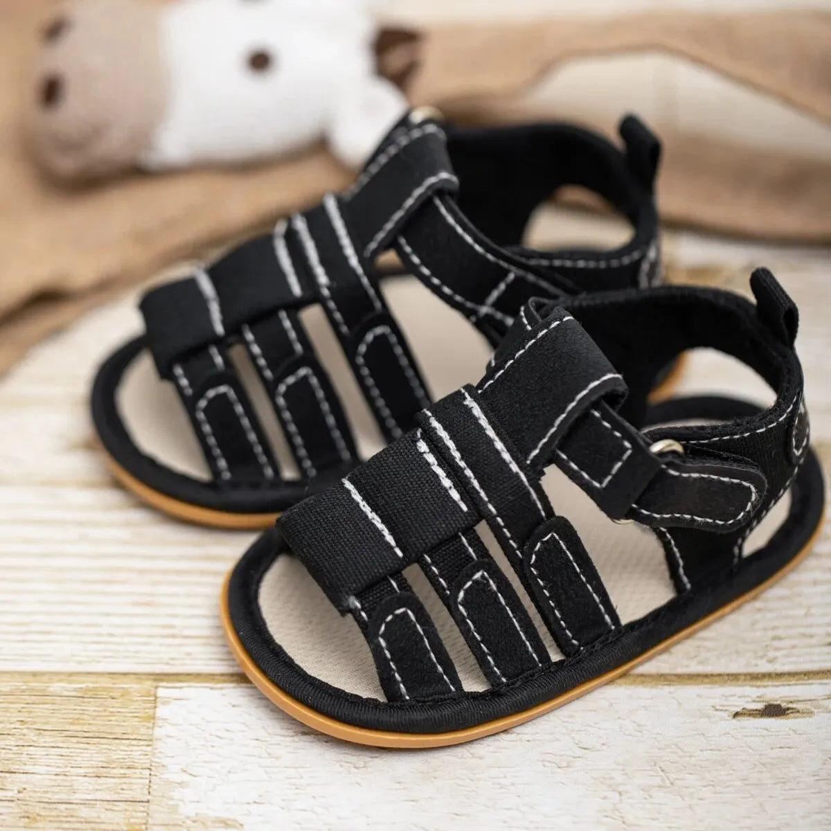 LittleTrail Baby Newborn Sandals – Non-Slip Summer Sandals (0–12M)