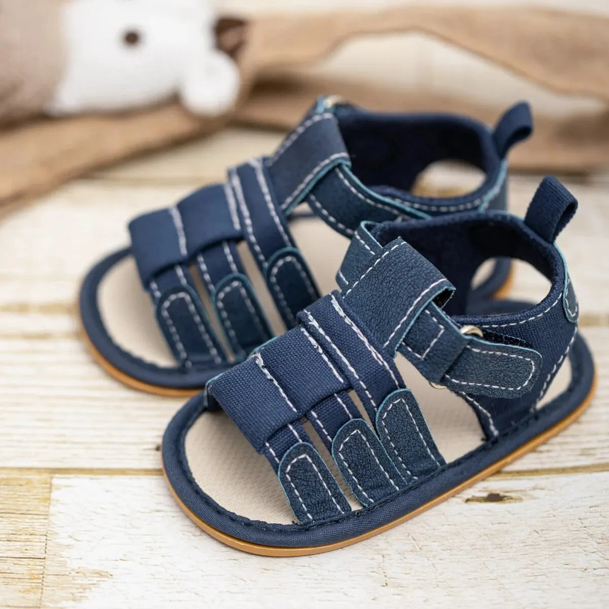 LittleTrail Baby Newborn Sandals – Non-Slip Summer Sandals (0–12M)