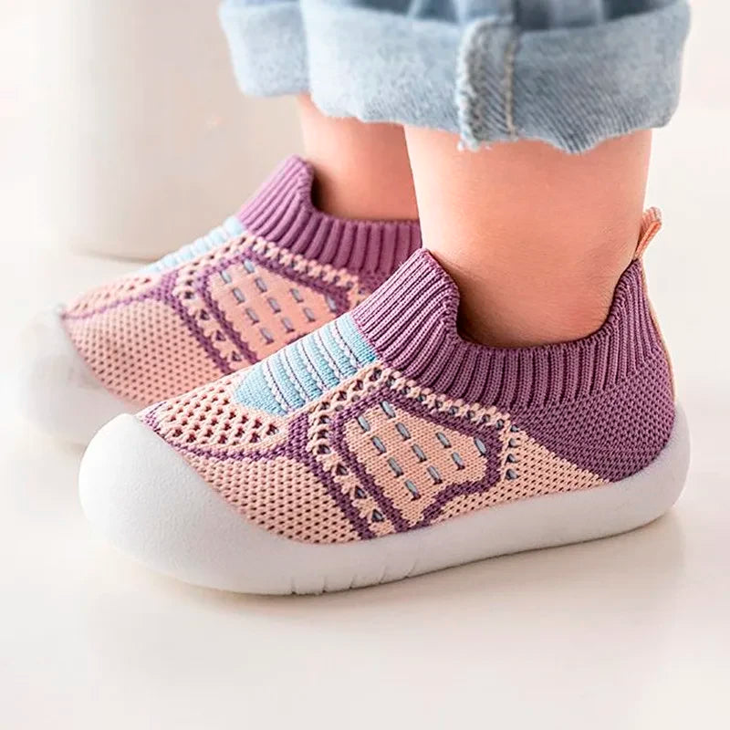 Baby & Toddler Shoes  – Flexible Knit Non-Slip Pre-Walker Shoes (0–4Y)