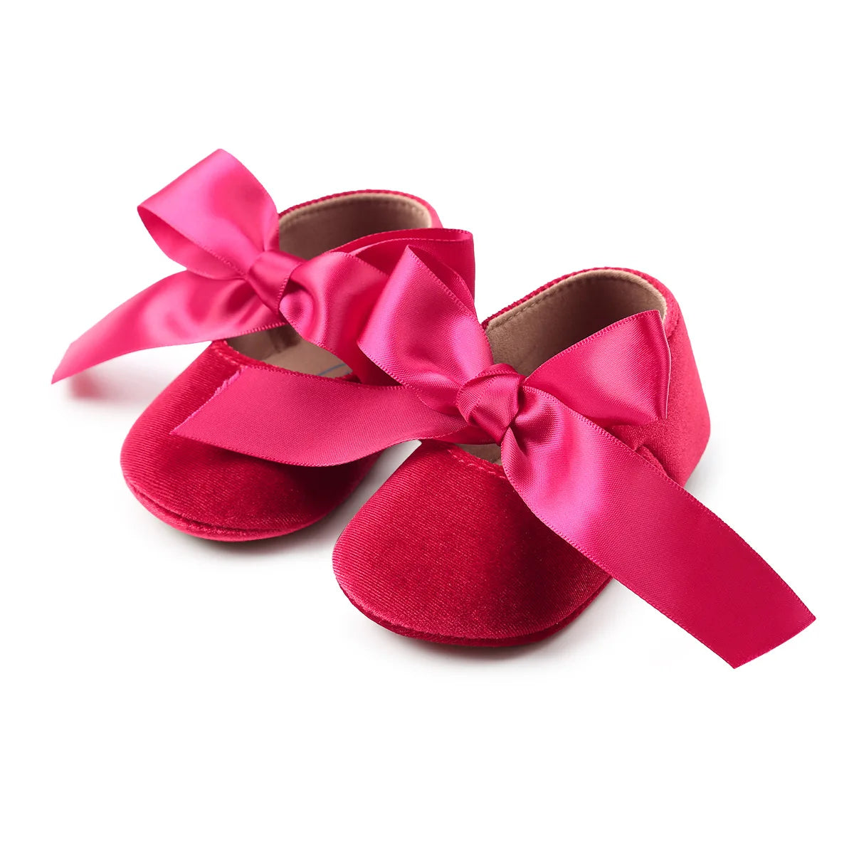 Baby Girl Dress Shoes – Soft Sole Princess Bow Shoes (0–18M)