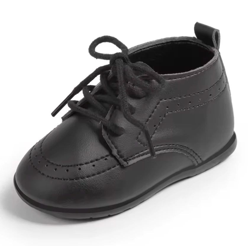 Baby Boy Dress Shoes - Soft Sole Formal First Walker Shoes (0-24M)